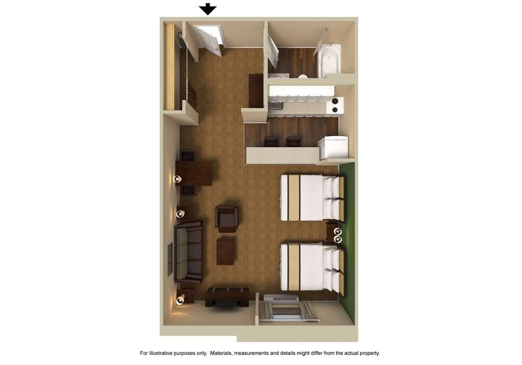 Extended Stay America Suites - Raleigh - Cary - Harrison Ave Habitación foto